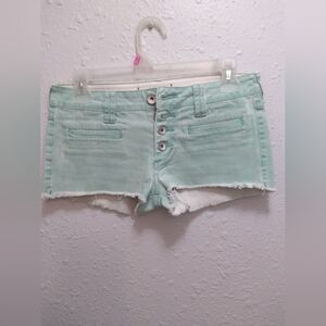 Bullhead Black Denim Shortie Shorts